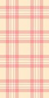 Delicate pastel pink and cream plaid pattern. Perfect for textile design, fashion, branding, and website backgrounds. This soft, subtle texture evokes feelings of calmness and femininity. vector