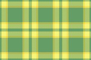Vibrant green and yellow plaid pattern. Perfect for textile design, website backgrounds, or crafting projects. This cheerful, seamless texture evokes feelings of spring and freshness. vector