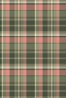 Elegant muted pink, green, and cream plaid pattern. Perfect for textile design, apparel, home decor, or website backgrounds. This subtle yet stylish texture evokes feelings of warmth and comfort. vector