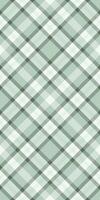 Subtle sage green and white plaid pattern. Perfect for textile design, wallpaper, or website backgrounds. Elegant, timeless texture evokes feelings of serenity and sophistication. vector