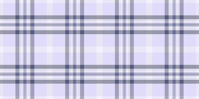 Elegant lilac and navy plaid pattern, perfect for textile design, fashion, or website backgrounds. Subtle texture creates a sophisticated and calming aesthetic. vector
