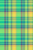Upscale textile check pattern, american fabric background plaid. Infinity tartan texture seamless in mint and green colors. vector