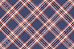 Seamless diagonal plaid pattern in navy, coral, and white. Perfect for textile design, wallpaper, or website backgrounds. This vibrant, textured image evokes feelings of warmth and style. vector