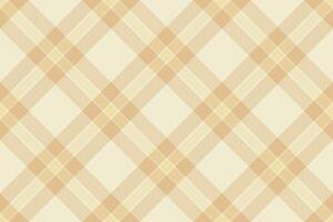 Elegant beige and cream plaid pattern. Subtle texture creates a sophisticated, versatile design perfect for textile, fashion, or website backgrounds. Evokes warmth, comfort, and understated style. vector