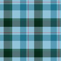 Seamless pastel blue, teal, and dark green plaid pattern. Perfect for textile design, fashion, or website backgrounds. This repeating texture evokes a feeling of calm and sophistication. vector