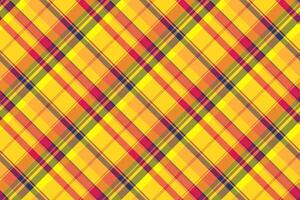 Vibrant diagonal plaid pattern in warm, sunny hues. Perfect for textile design, apparel, backgrounds, and website designs. This cheerful, energetic image evokes feelings of joy and optimism. vector