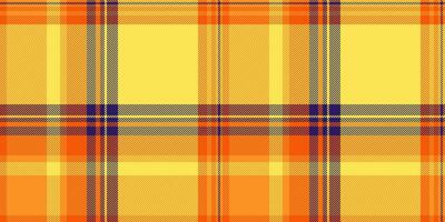 Vibrant yellow and orange plaid pattern. Perfect for textile design, fashion, websites, and branding. This cheerful, energetic texture evokes warmth and optimism. vector