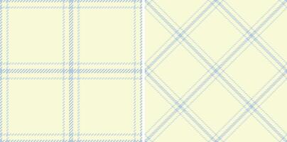 Elegant pastel blue and yellow plaid patterns. Versatile seamless textures ideal for fabric design, website backgrounds, stationery, or packaging. vector
