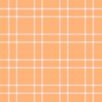 A calming peach and white gingham pattern, perfect for backgrounds, textiles, or website designs. vector