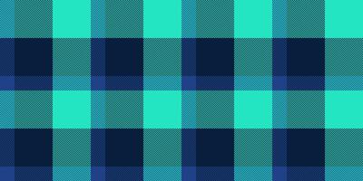 Vibrant teal and navy plaid pattern. Perfect for textile design, website backgrounds, or fashion projects. This bold, geometric texture offers a fresh, modern feel, conveying energy and style. vector