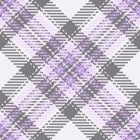 Elegant lilac and grey plaid pattern. Perfect for textile design, fashion, home decor, or website backgrounds. This sophisticated, intersecting design evokes feelings of calmness and style. vector