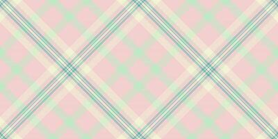 Elegant pastel pink and mint green plaid pattern. Perfect for textile design, wallpaper, or website backgrounds. This soft, crisscrossing design evokes feelings of calm and femininity. vector