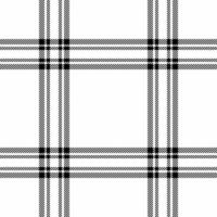 Stylish black and white plaid pattern. Perfect for textile design, website backgrounds, or adding a touch of classic elegance to your projects. vector