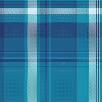 Cool teal and navy blue plaid pattern. A stylish, versatile texture perfect for textile design, website backgrounds, or fashion projects. vector
