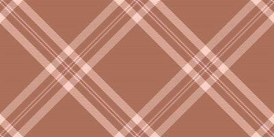 Elegant blush pink and brown diagonal plaid pattern. Perfect for textile design, apparel, or website backgrounds. vector