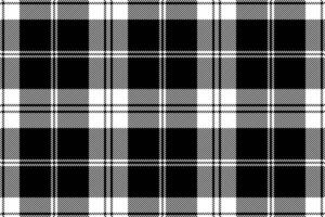 Stylish black and white plaid pattern. Perfect for textile design, fashion, website backgrounds, or any project needing a classic, sophisticated texture. vector