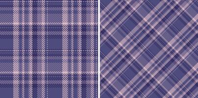 Fabric seamless plaid of check texture with a background textile pattern tartan. Set in dark colors. Luxurious velvet fashion trends. vector