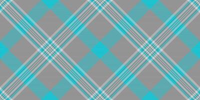 Stylish teal and gray plaid pattern. Perfect for textile design, website backgrounds, or crafting projects. vector