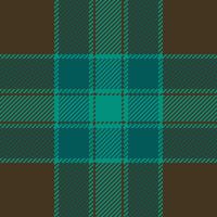 Stylish teal and brown plaid pattern. Perfect for textile design, fashion, home decor, or website backgrounds. This versatile image evokes a sense of heritage and sophistication. vector