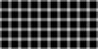 Sleek black and white plaid pattern. Perfect for textile design, website backgrounds, or fashion projects. This minimalist, geometric texture evokes a sense of order and sophistication. vector