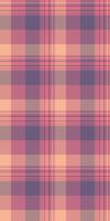 Subtle pastel plaid pattern in peach, rose, and mauve. Perfect for textile design, fashion, or website backgrounds. Evokes feelings of warmth and gentle sophistication. vector