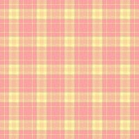 Pastel pink and yellow plaid pattern. Perfect for textile design, website backgrounds, scrapbooking, and feminine branding. This soft, subtle texture evokes feelings of warmth and comfort. vector