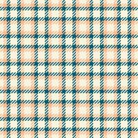 Elegant peach and teal plaid pattern. Perfect for textile design, fashion, or website backgrounds. vector