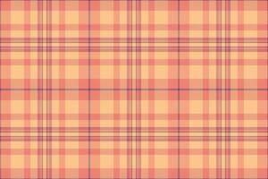Warm, peachy plaid pattern. Perfect for autumnal designs, textile projects, or as a stylish background. Subtle texture and soft color palette evoke feelings of comfort and warmth. vector