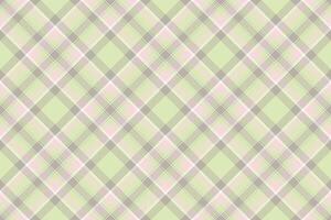 Elegant pastel plaid pattern. Soft green, pink grey hues create a gentle, sophisticated design ideal for textiles, stationery, or website backgrounds. Evokes feelings of calmness femininity. vector