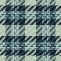 Subtle teal and gray plaid pattern. Elegant woven texture ideal for textile design, apparel, fashion, and website backgrounds. Evokes feelings of calmness and sophistication. vector