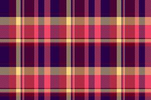 Vibrant pink, purple, and cream plaid pattern. Perfect for textile design, fashion, or website backgrounds. This seamless texture offers a modern yet classic feel, representing warmth and style. vector