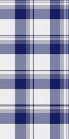 Classic navy and white plaid pattern. Perfect for textile design, fashion, home decor, and website backgrounds. Subtle yet stylish, this repeating texture evokes feelings of comfort and tradition. vector