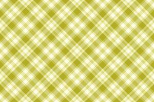 Elegant olive green and white diagonal plaid pattern. Perfect for textile designs, website backgrounds, or crafting projects. Subtle texture adds visual interest. vector