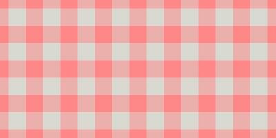Soft pink and cream gingham pattern. Perfect for backgrounds, textiles, or packaging design. This cheerful, classic check evokes feelings of comfort and nostalgia. vector