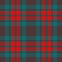 Vibrant red, teal, and brown plaid pattern. Perfect for textile design, apparel, or website backgrounds. vector