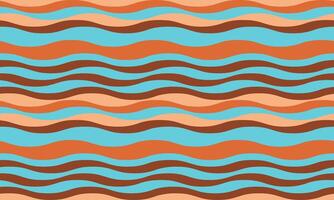Vibrant wavy stripes in earthy tones create a dynamic, retroinspired pattern. Perfect for website backgrounds, textile designs, or any project needing a playful yet sophisticated aesthetic. vector