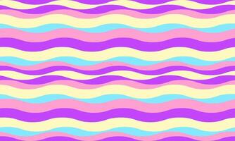 Vibrant pastel wave pattern. Perfect for playful backgrounds, website designs, textile prints, or cheerful branding. This seamless design evokes feelings of joy and energy. vector