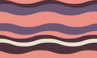 Abstract wavy stripes pattern in muted coral, purple, and brown. Perfect for backgrounds, textiles, website design, or branding projects. Evokes a sense of calm and fluidity. vector