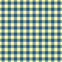 Classic gingham check pattern in pastel yellow and blue. Perfect for textile design, websites, packaging, and scrapbooking. Evokes a feeling of rustic charm and summer picnics. vector