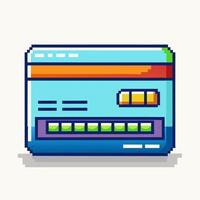 Retro Gaming Console Pixel Art Illustration for 8 Bit Style Designers vector