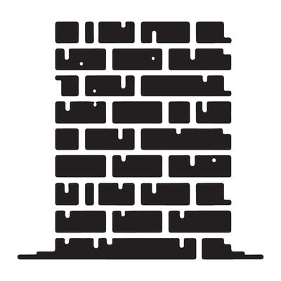 Brick Wall Illustration Strong Structure for Construction Design Material