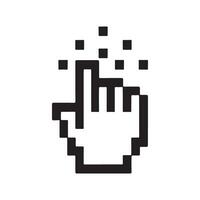 Pointing finger cursor illustration click selection pointer concept vector