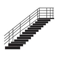 Simple Staircase Illustration Design for Architectural and Interior Elements vector