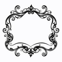 Elegant Vintage Ornate Frame Design for Invitations and Decor vector