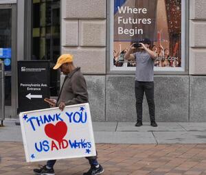 USAID workers vacate DC office