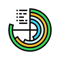 data visualization chart deep learning color icon illustration vector
