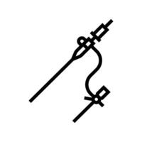 cardiac catheter cardiology accessories line icon illustration vector