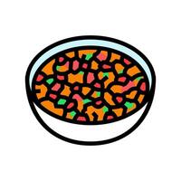 salsa condiment color icon illustration vector