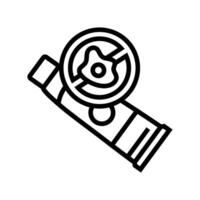 using antibacterial toothpaste line icon illustration vector