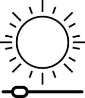 Bright icon. Contrast icon. Screen contrast level. flat design in trendy style vector